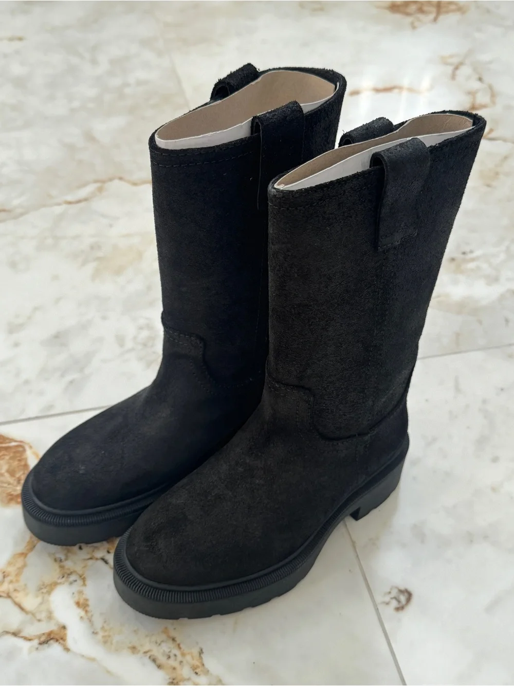 NIB Jeffrey Campbell Brown Suede Boots Size 5.5